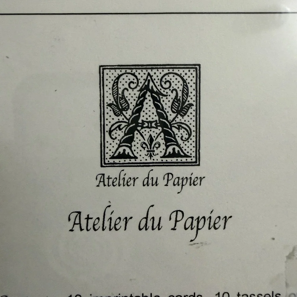 Atelier Du Papier Stationery‎ Cards & Envelopes Chinese Coin Red Bird Flowers